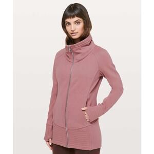 Lululemon Radiant Full Zip Jacket Size 10 Spanish Rose Pink
